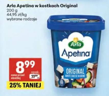 Ser w kostkach Apetina Original Arla