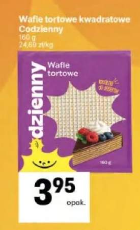 Wafle tortowe kwadratowe Codzienny