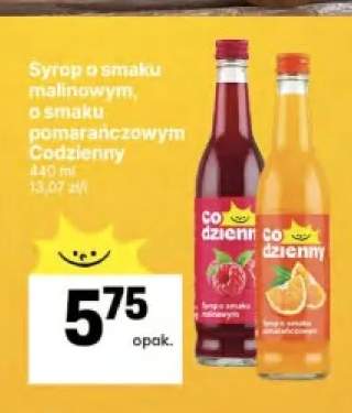 Syrop o smaku malinowym Codzienny