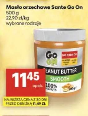 Masło orzechowe Sante Go On Peanut Butter Smooth