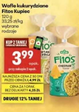 Wafle kukurydziane Fitos Kupiec cheddar