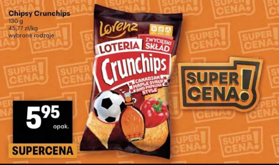 Chipsy Crunchips Canadian Maple Syrup and Paprika Style