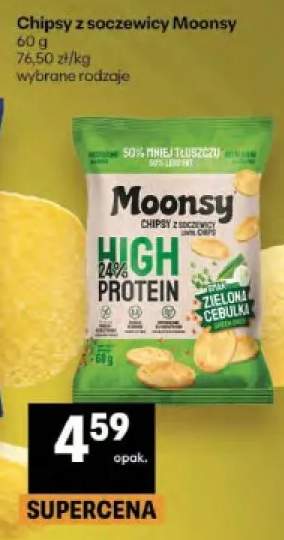 Chipsy z soczewicy Moonsy zielona cebulka