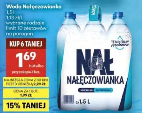 Woda mineralna niegazowana Nałęczowianka