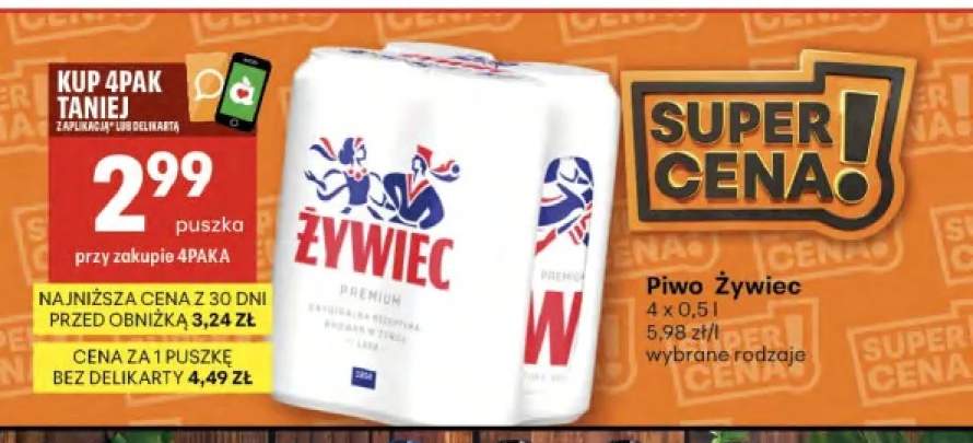 Piwo Żywiec Premium 4-pak 500ml