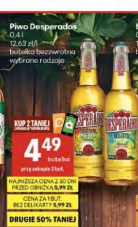 Piwo Desperados Mojito butelka bezzwrotna