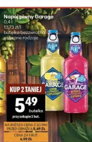 Napój piwny bezalkoholowy Garage Lemon & Lemongrass Explosion 0,0% butelka bezzwrotna
