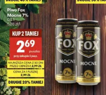Piwo Fox Mocne 7%