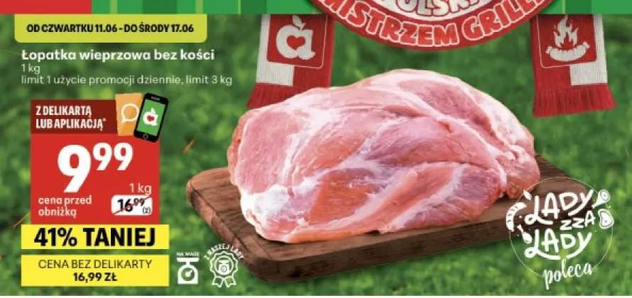 Łopatka wieprzowa bez kości