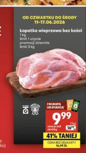 Łopatka wieprzowa bez kości