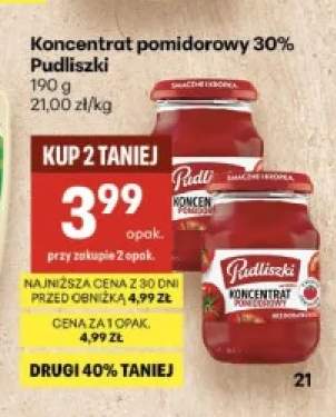 Koncentrat pomidorowy 30% Pudliszki