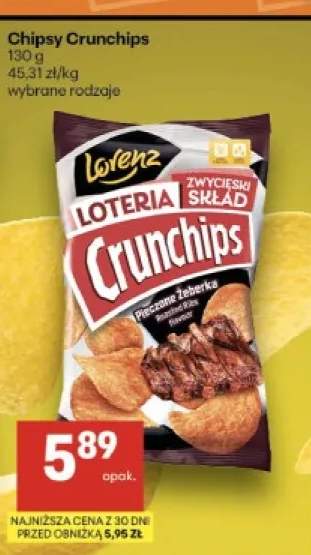 Chipsy Crunchips Pieczone Żeberka Lorenz