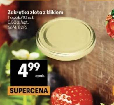 Zakrętka złota z klikkiem 66/4 82/6