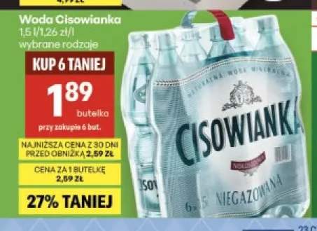 Woda mineralna Cisowianka