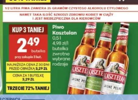 Piwo Kasztelan Niepasteryzowane +1 wariant