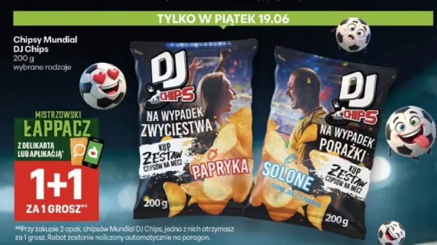 Chipsy Mundial DJ Chips Papryka +1 wariant
