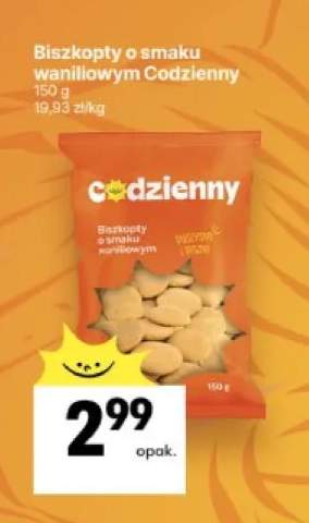 Biszkopty o smaku waniliowym Codzienny