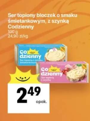 Ser topiony bloczek o smaku śmietankowym Codzienny +1 wariant