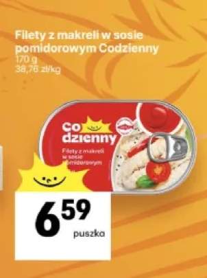Filety z makreli w sosie pomidorowym Codzienny