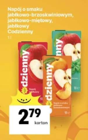 Napój o smaku jabłkowo-brzoskwiniowym Codzienny +2 warianty