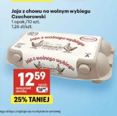 Jaja z chowu na wolnym wybiegu Czachorowski