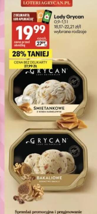 Lody Bakaliowe Grycan +1 wariant