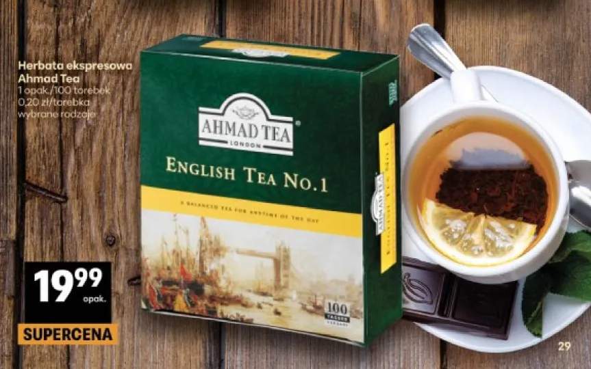 Herbata ekspresowa Ahmad Tea English Tea No.1 100-pak