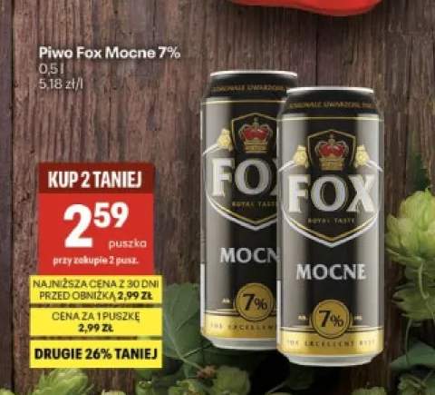 Piwo Fox Mocne 7%