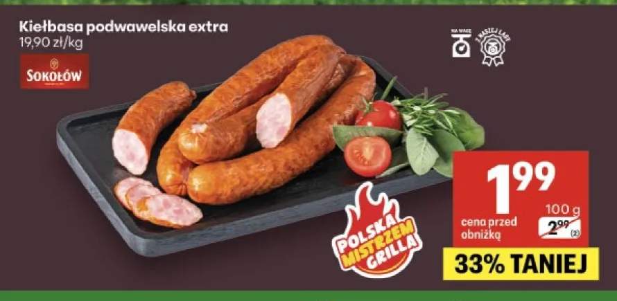 Kiełbasa podwawelska extra Sokołów
