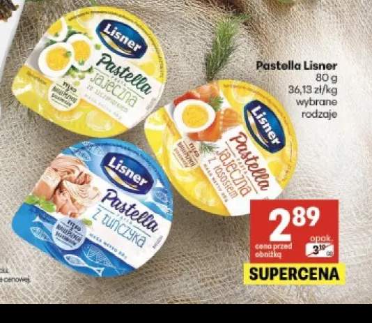Pastella jajeczna ze szczypiorkiem Lisner +2 warianty