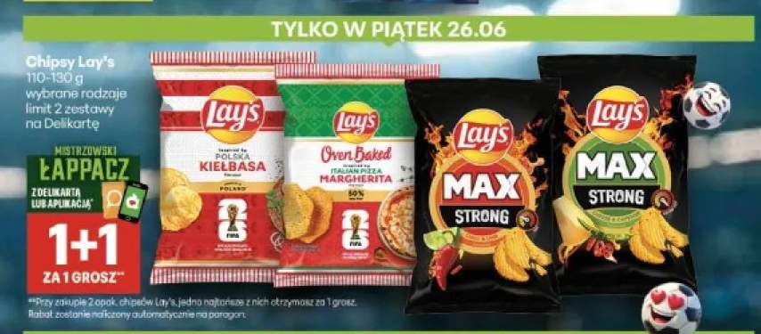 Chipsy Lay's o smaku polskiej kiełbasy +3 warianty