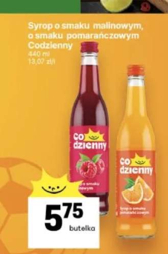 Syrop o smaku malinowym Codzienny +1 wariant