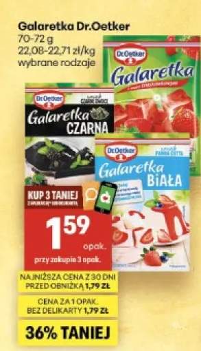 Galaretka o smaku truskawkowym Dr. Oetker +2 warianty