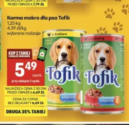 Karma mokra dla psa Tofik z drobiem +1 wariant