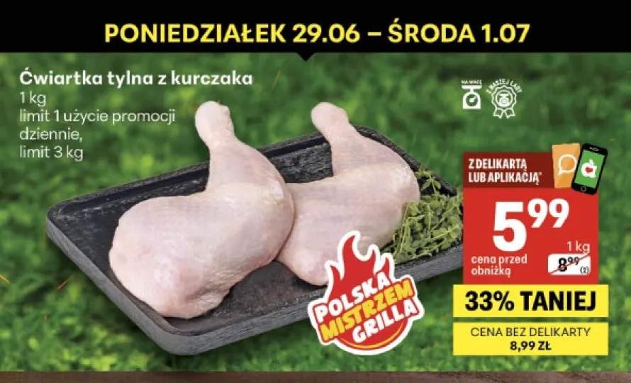 Ćwiartka tylna z kurczaka Z Naszej Lady