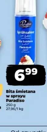 bita śmietana w sprayu