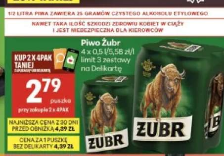 Piwo Żubr 4-pak
