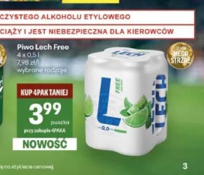 Piwo bezalkoholowe Lech Free 4-pak