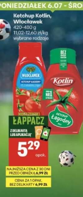 Ketchup łagodny Włocławek +1 wariant