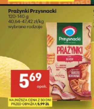 Prażynki Przysnacki o smaku bekonu