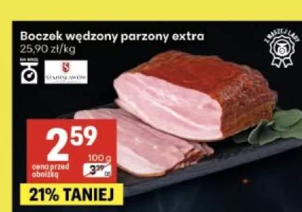 Boczek wędzony parzony extra Stanisławów