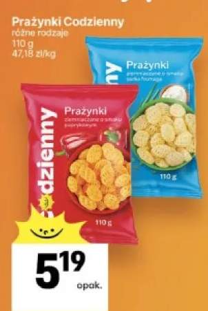 Prażynki ziemniaczane o smaku paprykowym Codzienny +1 wariant