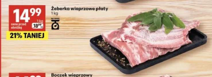 Żeberka wieprzowe płaty