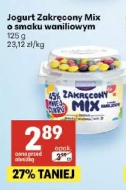Jogurt Zakręcony Mix o smaku waniliowym Danone