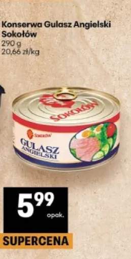 Konserwa Gulasz Angielski Sokołów