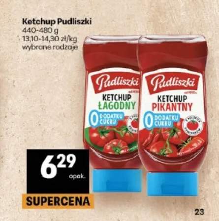 Ketchup Pudliszki Łagodny +1 wariant