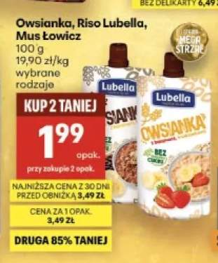 Owsianka z bananami i truskawkami Lubella +1 wariant