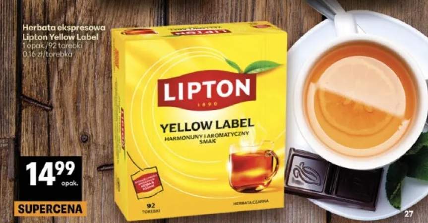 Herbata ekspresowa Lipton Yellow Label
