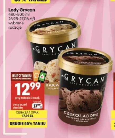 Lody Grycan bakaliowe +1 wariant