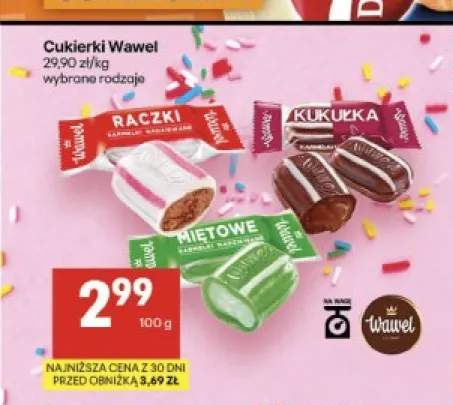 Cukierki Raczki Wawel +2 warianty
